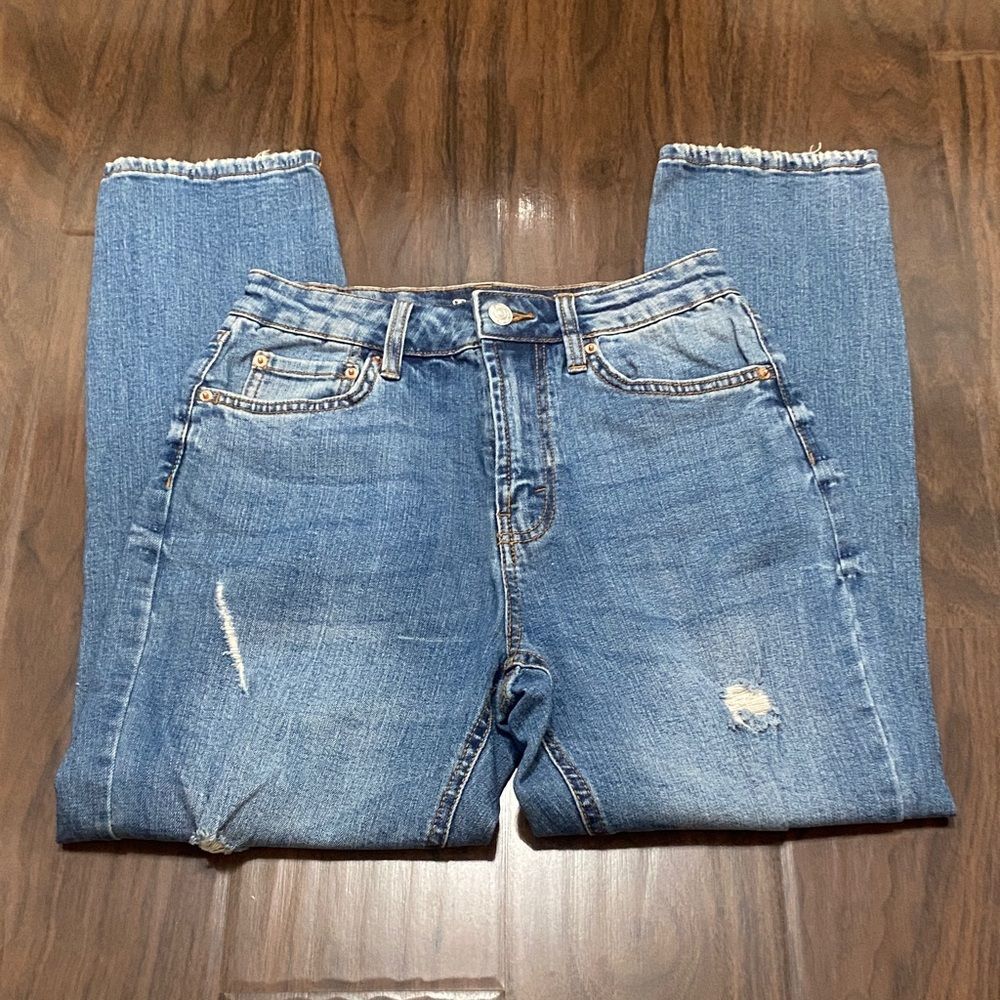 Wild Fable High Rise Mom Distressed Denim Jeans - Picture 8 of 11